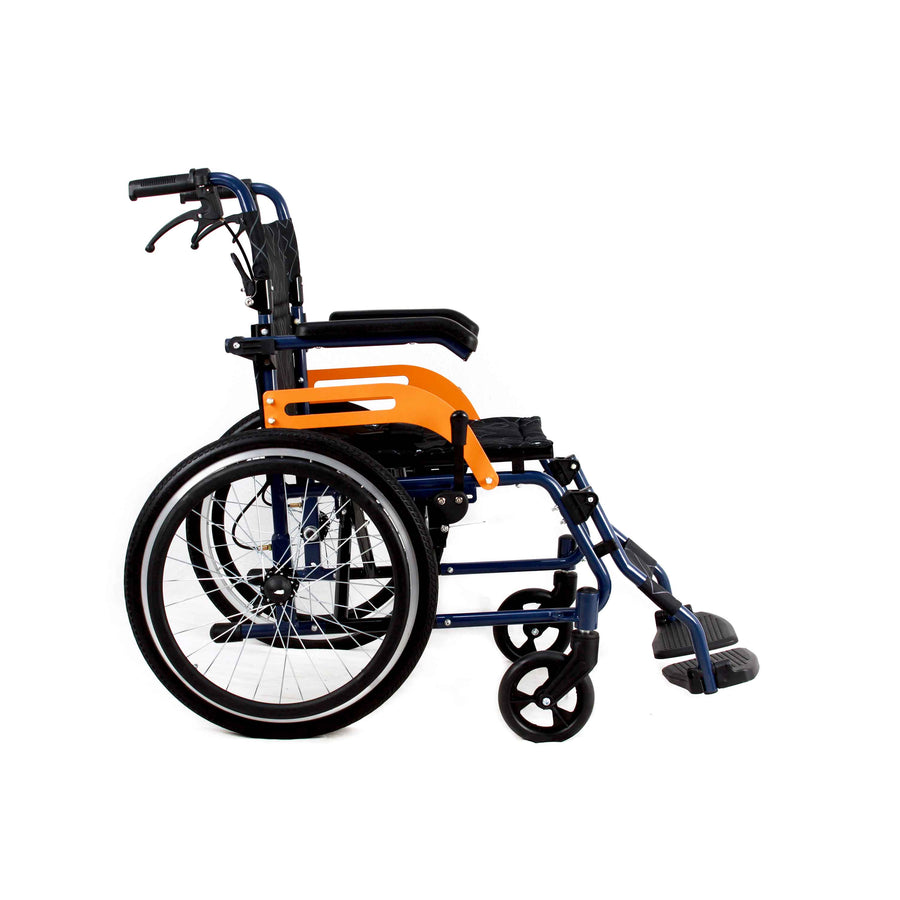 New Lightweight Self Propelled Wheelchair Blue