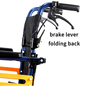 Ultra-Lightweight folding Wheelchair aluminium transport manual wheelchair
